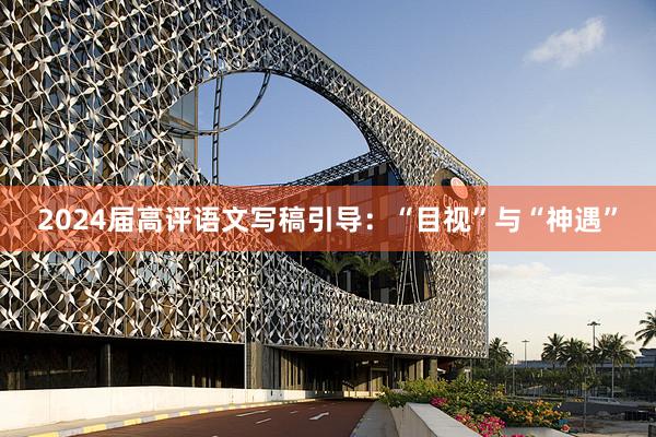 2024届高评语文写稿引导：“目视”与“神遇”