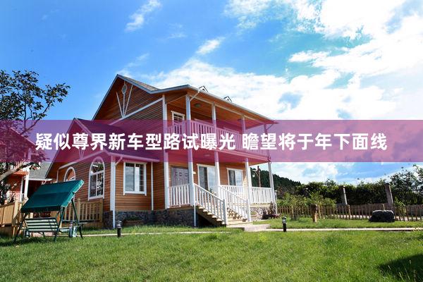 疑似尊界新车型路试曝光 瞻望将于年下面线
