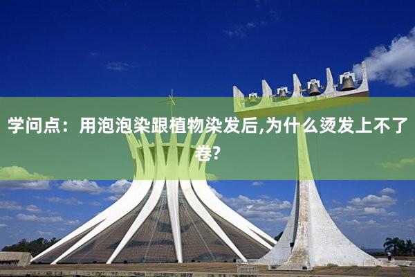 学问点：用泡泡染跟植物染发后,为什么烫发上不了卷?